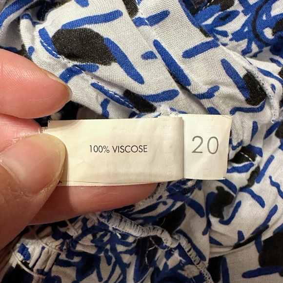 Poupette St. Barth Belinda Printed Dress Blue Size 0 - Picture 11 of 11